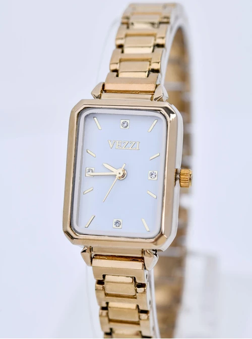 Zegarek Vezzi, kryształki, kolor złoty B510830Z00