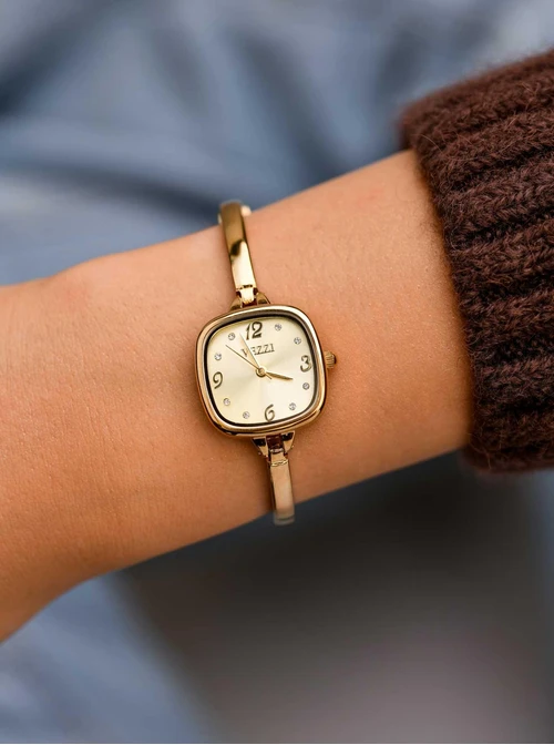 Zegarek Vezzi, kryształki, kolor złoty S509594Z00