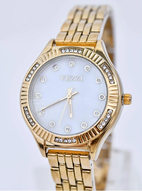Zegarek Vezzi, kryształki, kolor złoty S510832Z00