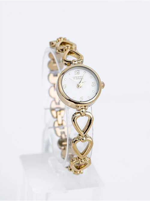 Zegarek Vezzi, okrągła tarcza, kolor złoty S509602Z00