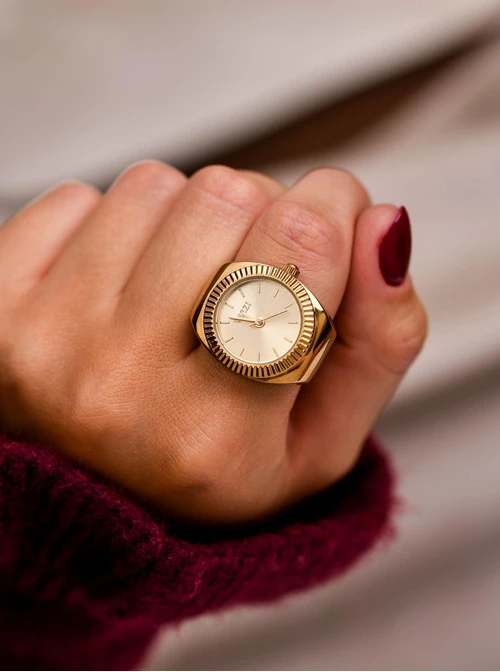 Zegarek, Pierścionek Vezzi, kolor złoty  S510810Z00