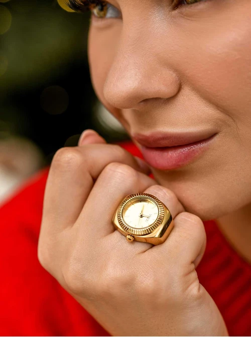 Zegarek, Pierścionek Vezzi, kolor złoty  S510810Z00