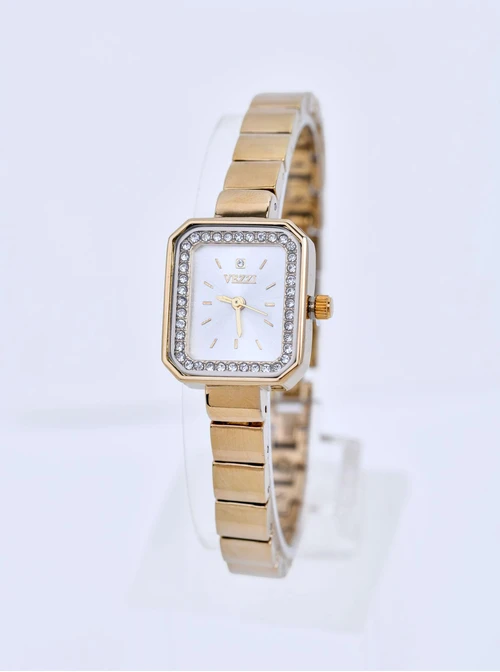 Zegarek Vezzi, kryształki, kolor złoty B510835Z00