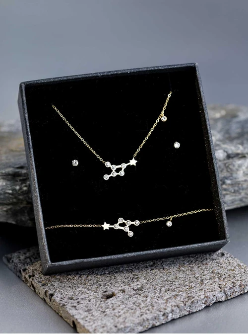 Zestaw Biżuterii dla zodiakalnego Koziorożca