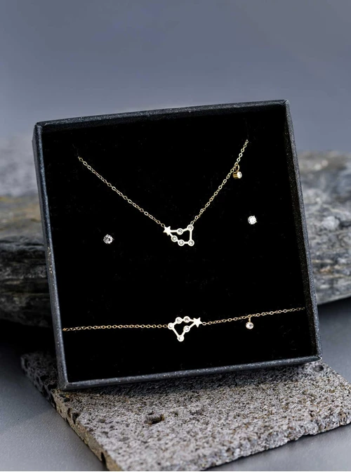 Zestaw Biżuterii dla zodiakalnego Lwa