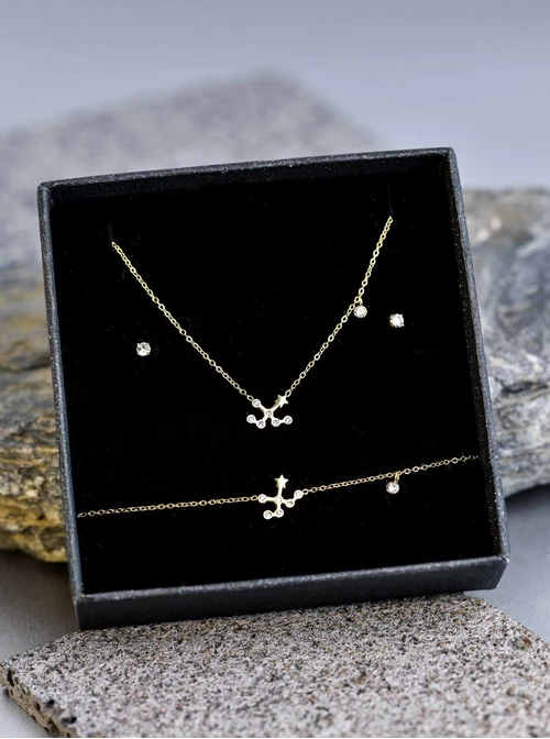 Zestaw Biżuterii dla zodiakalnego Wodnika