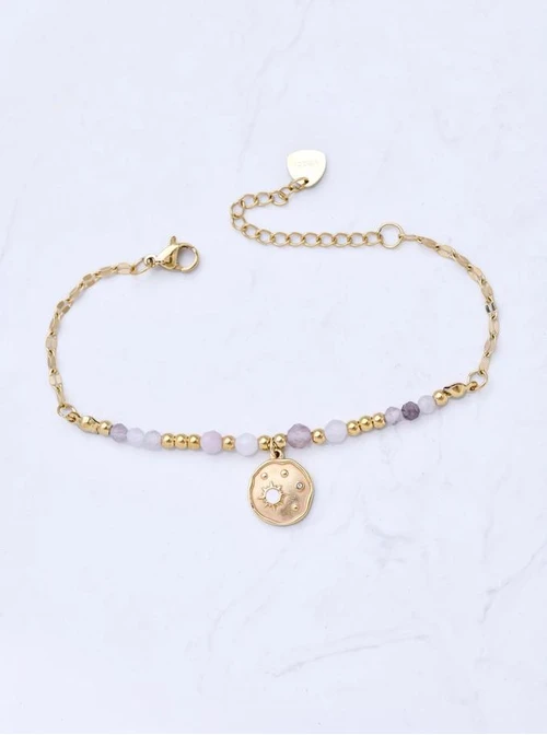 Zestaw Biżuterii z Zegarkiem Threaded Time