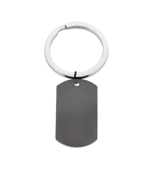 Brelok Męski Czarny, stal  KR10553M01
