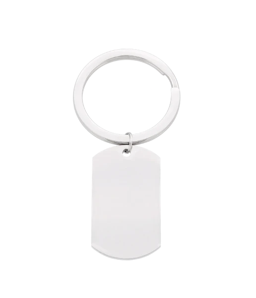  Brelok męski srebrny, stal  KR10553S00