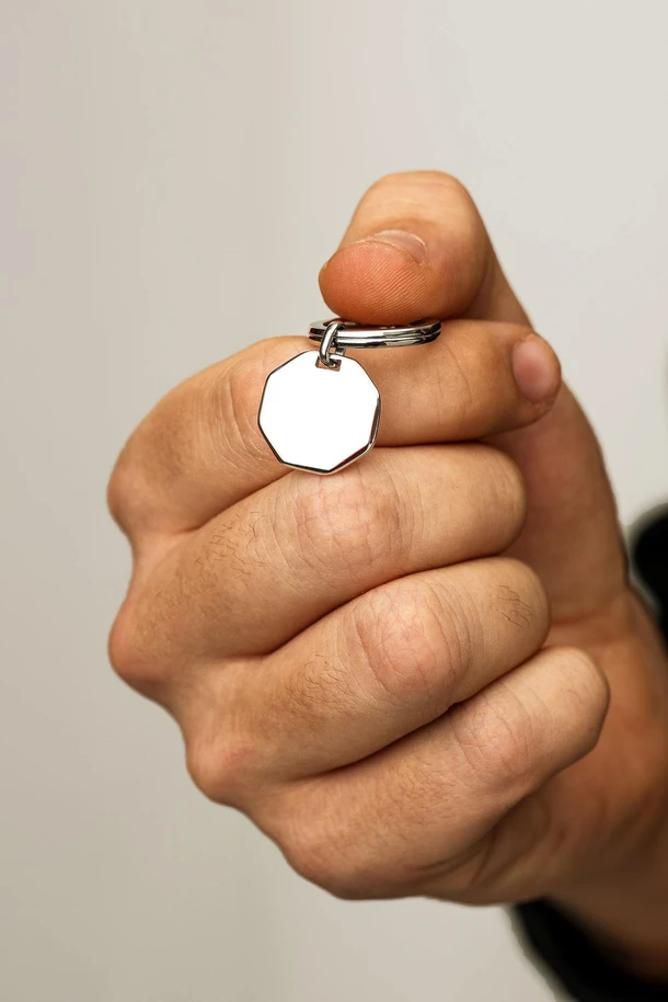 Brelok męski, stal KR10554S00