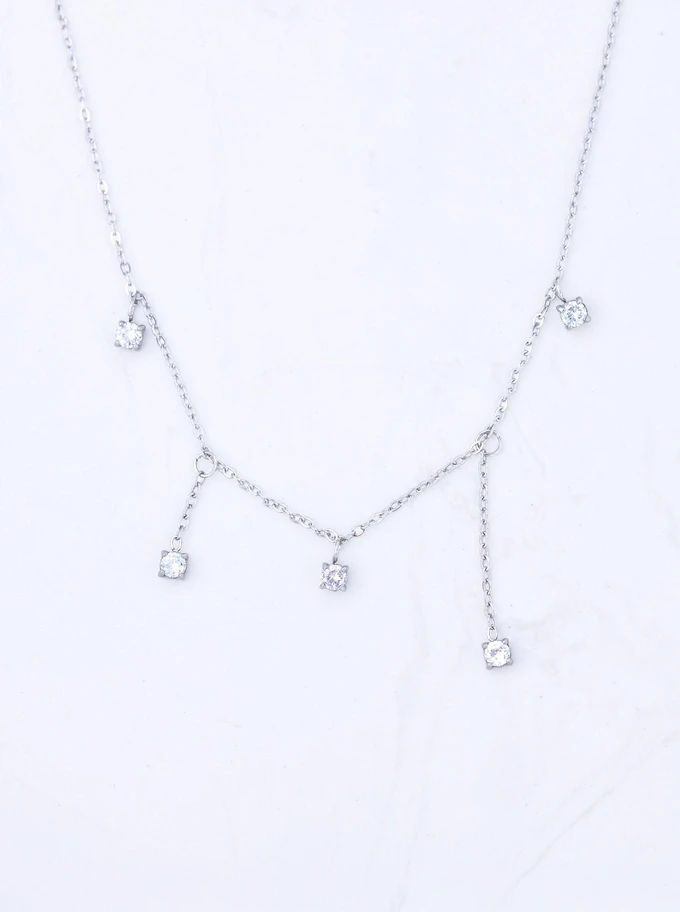 Naszyjnik z kryształkami, stal S311627S00