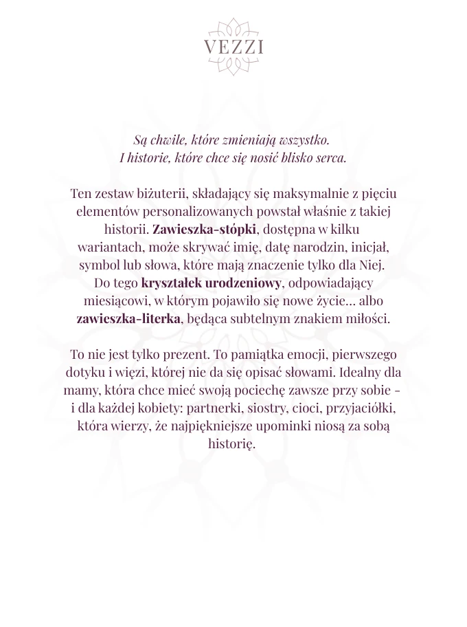 Zestaw biżuterii Hidden in Memories z możliwością graweru Z10844Z00