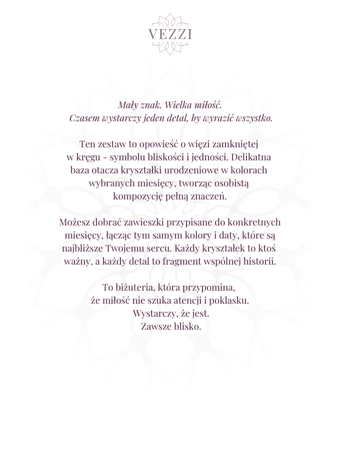 Zestaw biżuterii Matched by Love z możliwością grawerowania Z12872Z00