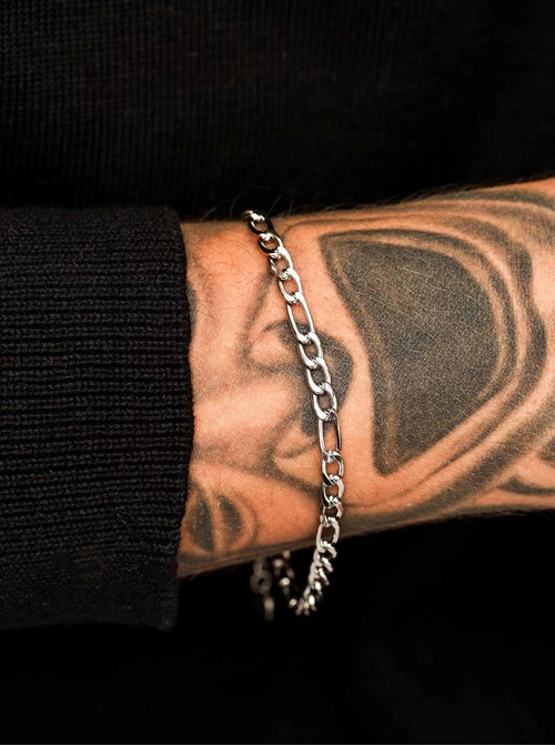 Bransoletka męska, łańcuch, stal S110504S00