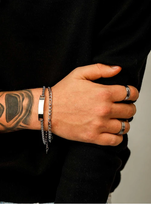 Bransoletka męska, stal S110505S00