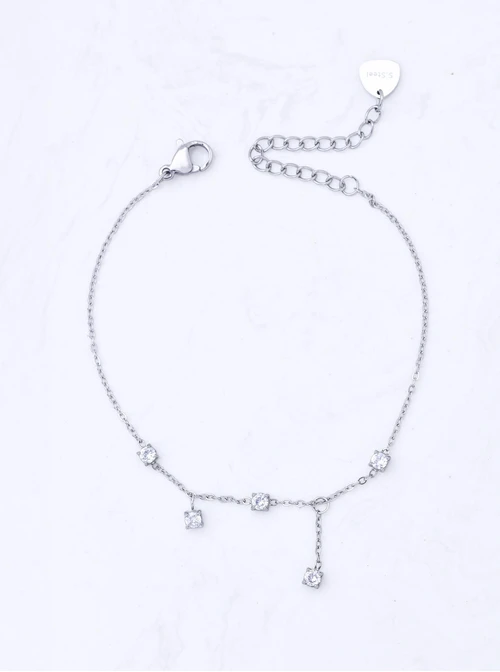 Bransoletka z kryształkami, stal S111628S00