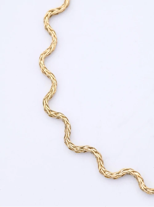 Bransoletka żmijka, stal pozłacana S112354Z00