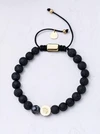 Bransoletka znak zodiaku Panna, Labradoryt, stal pozłacana S110520Z00