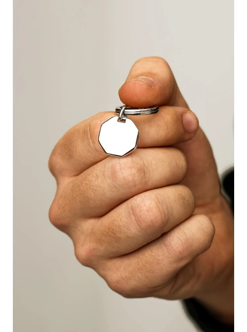 Brelok męski, stal KR10554S00