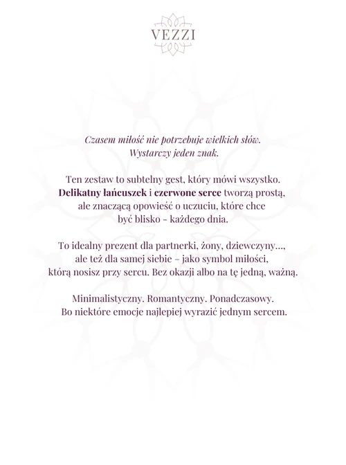 Zestaw Biżuterii Hot Heart