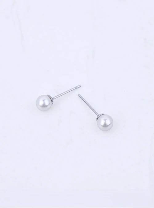 Kolczyki perełki, stal S207505S00