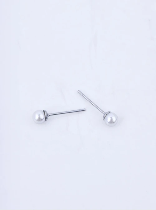 Kolczyki perełki, stal S207506S00