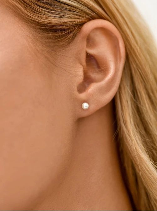 Kolczyki perełki, stal S207506S00