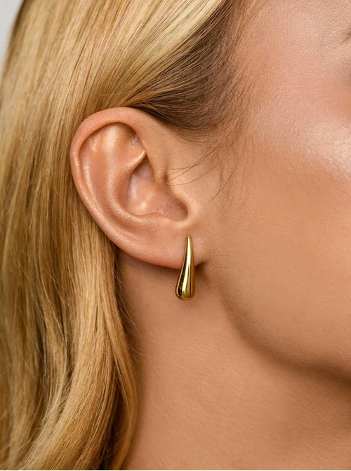 Kolczyki sopelki, stal pozłacana S211767Z00