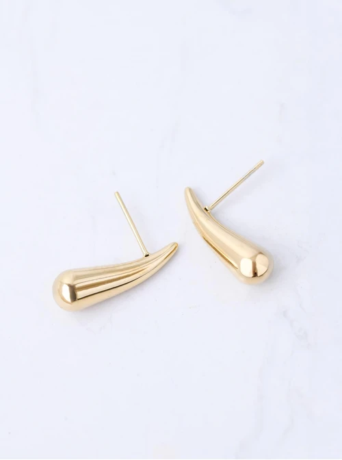 Kolczyki sopelki, stal pozłacana S211767Z00