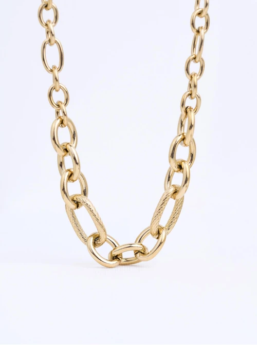 Naszyjnik łańcuch, stal pozłacana S312331Z00