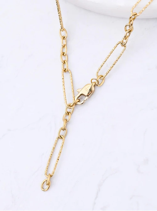 Naszyjnik łańcuch, stal pozłacana S312443Z00