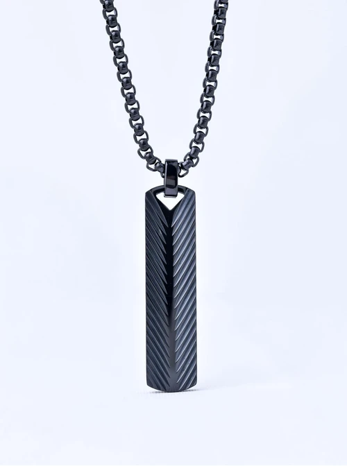 Naszyjnik męski, czarny S311511S01