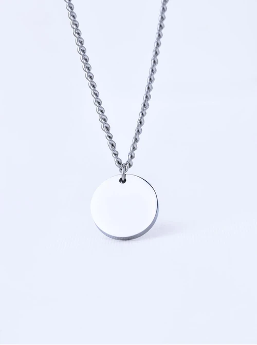 Naszyjnik męski, kółko, stal S310492S00