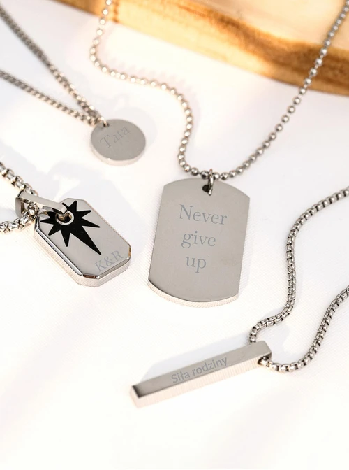 Naszyjnik męski, kółko, stal S310492S00