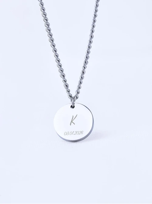 Naszyjnik męski, kółko, stal S310492S00