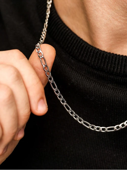 Naszyjnik męski, łańcuch, stal S310502S00