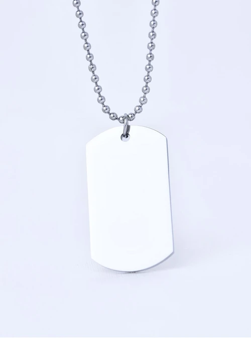 Naszyjnik męski, nieśmiertelnik, stal S310493S00