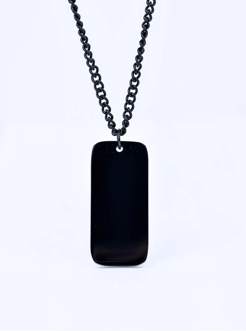 Naszyjnik męski, nieśmiertelnik, stal S310501M01