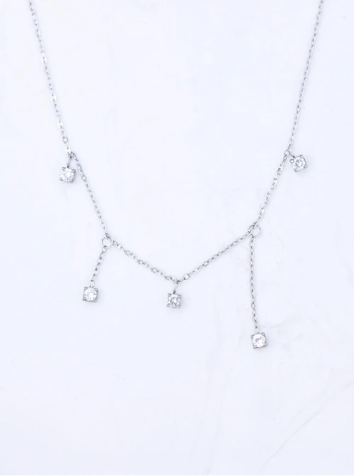 Naszyjnik z kryształkami, stal S311627S00