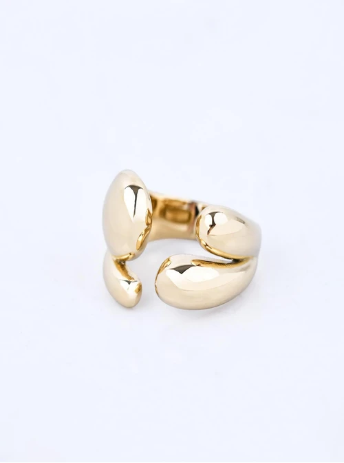 Pierścionek, stal pozłacana S411222Z00