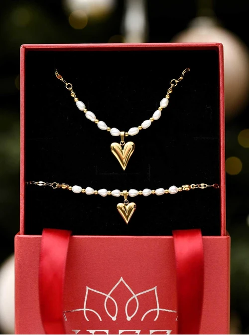 Zestaw Biżuterii Heart Locket 