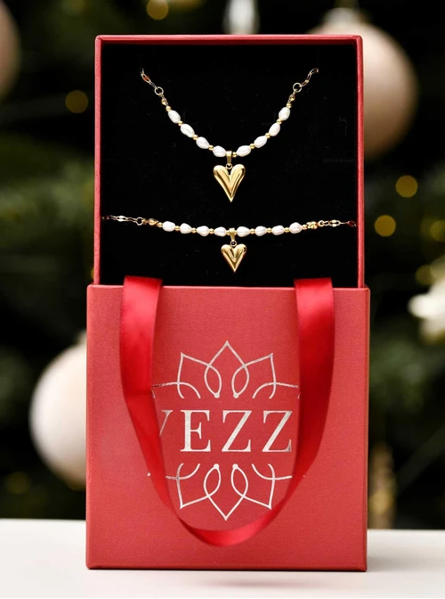 Zestaw Biżuterii Heart Locket 