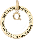 Naszyjnik baza do zawieszek, stal pozłacana S310660Z00