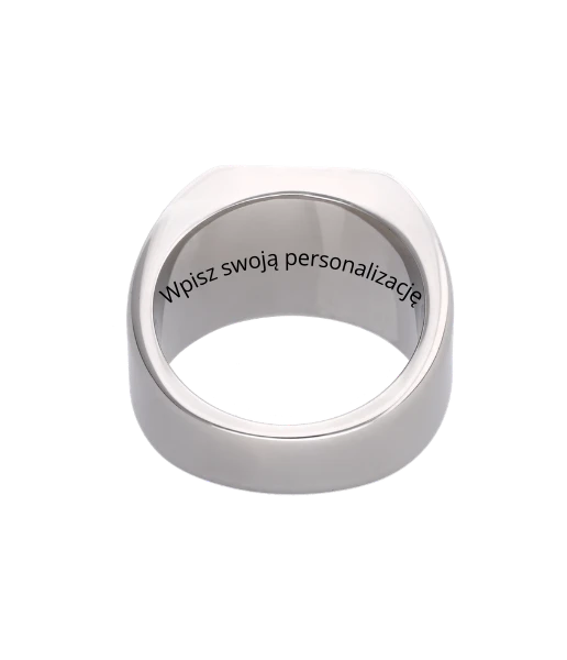 Pierścionek sygnet unisex, stal S406520S00