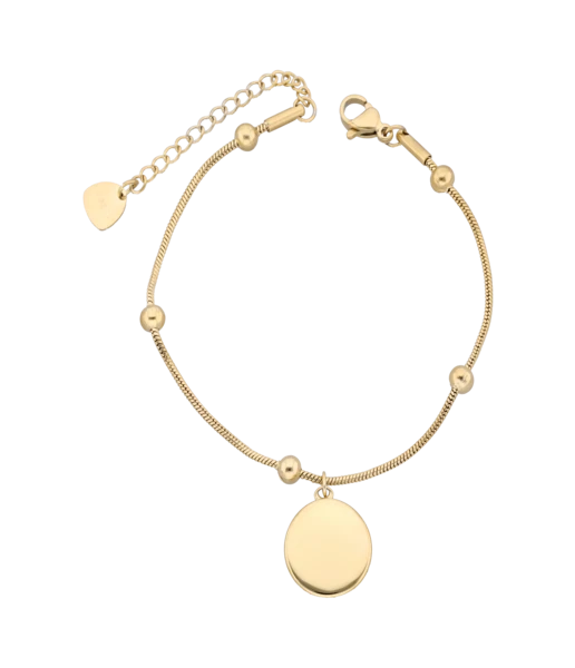 Bransoletka serce z kryształkami, złoty S106290Z00