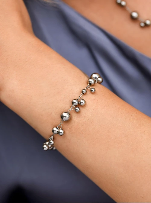 Bransoletka kuleczki, stal S112552S00