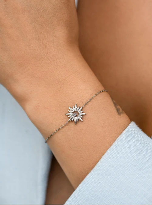 Bransoletka słoneczko, stal S112383S00