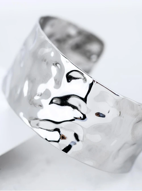 Bransoletka sztywna, gnieciona, stal S112634S00