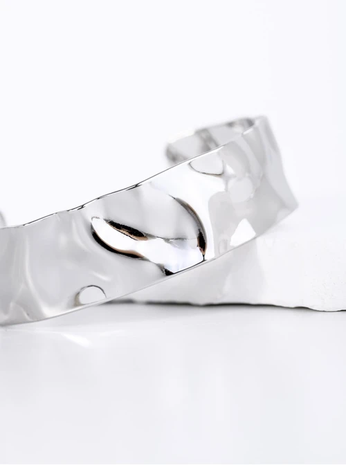 Bransoletka sztywna, gnieciona, stal S112637S00