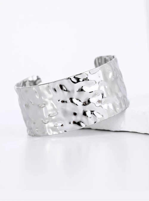 Bransoletka sztywna, gnieciona, stal S112638S00